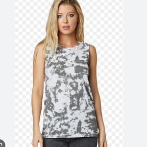 🦊 Fox Racing “Endless Summer” Tank • White/Grey Tie Dye • Women’s S/M • NWT ☀️